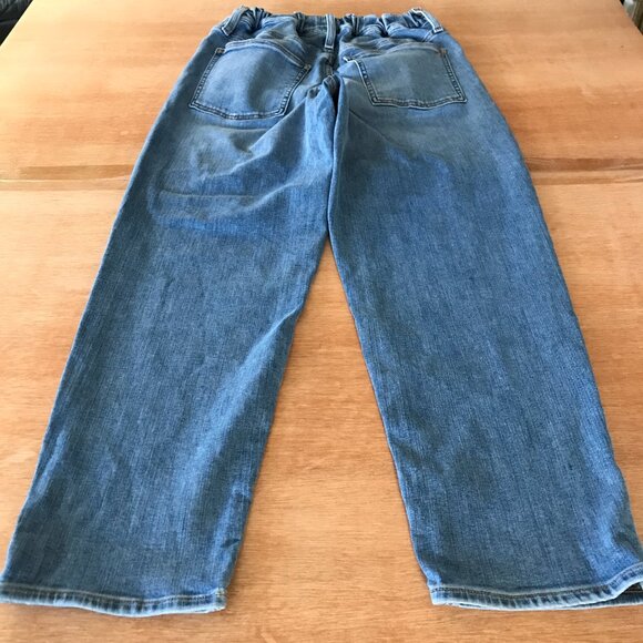 Madewell Pull On Jeans Women 29 Blue High Rise Relax Tapered Stretch Medium Wash - Picture 2 of 13